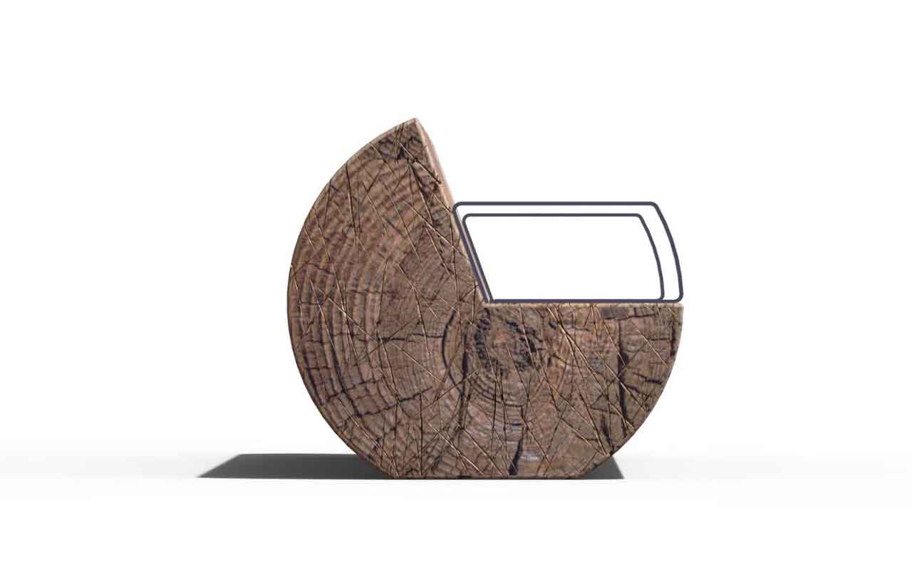 TRONCO - TRONCO - PANCHINE ARREDO URBANO