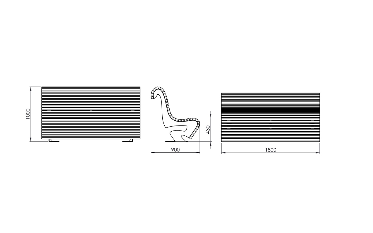 WAVE - WAVE - PANCHINE ARREDO URBANO