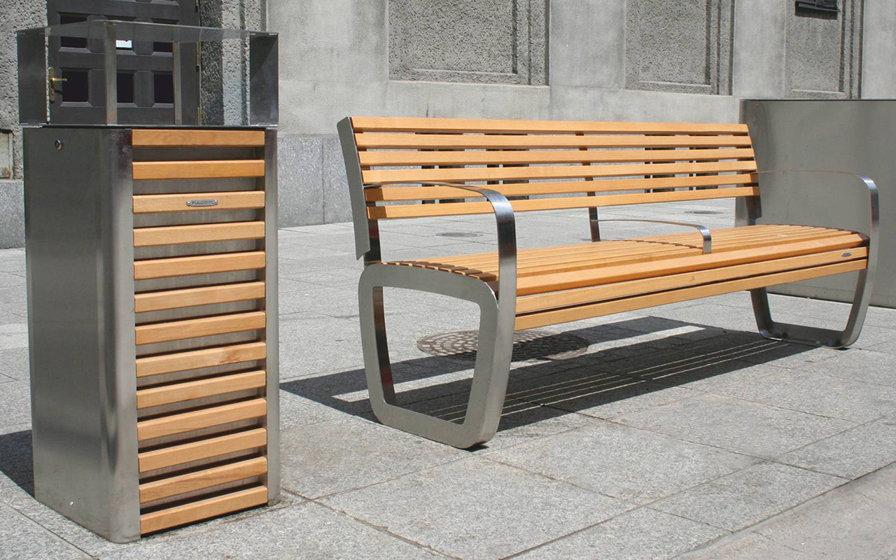 TRAPO SENZA SCHIENALE - TRAPO SENZA SCHIENALE - PANCHINE ARREDO URBANO