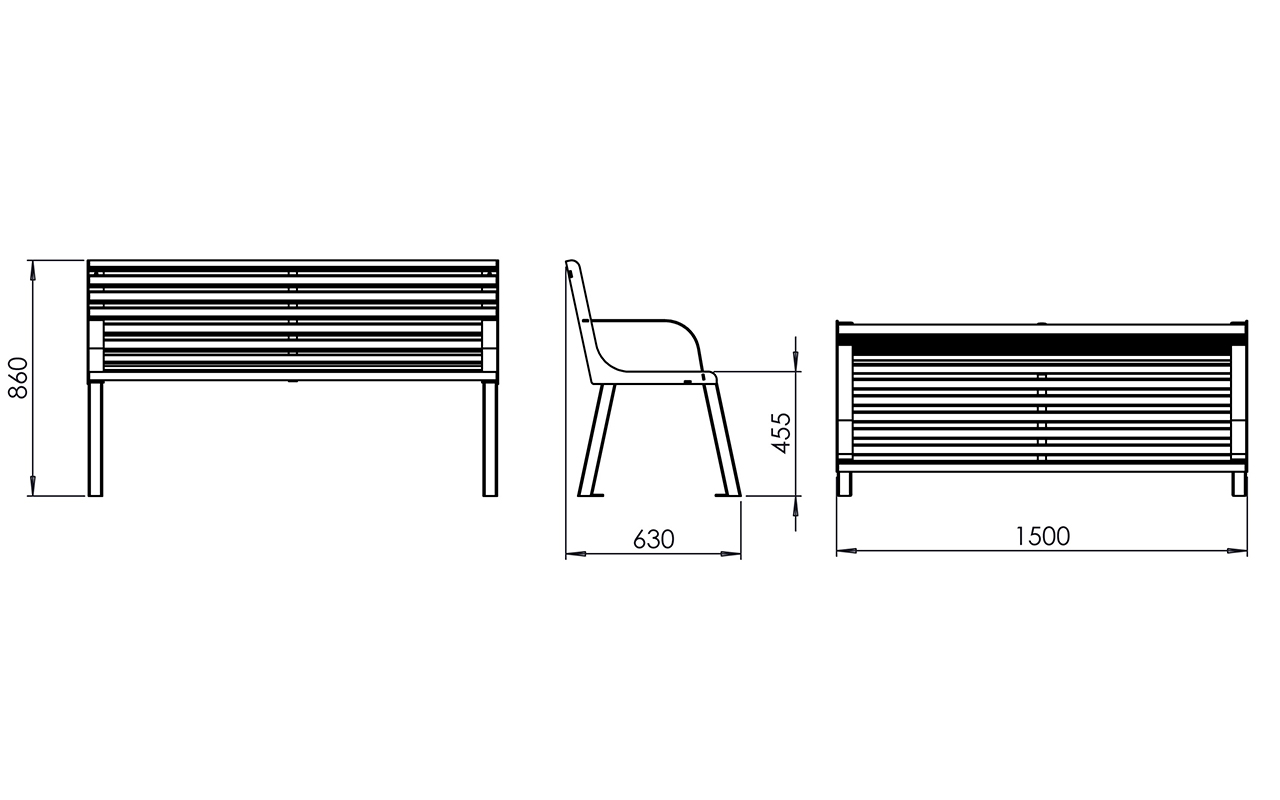 VITA 1 - VITA 1 - PANCHINE ARREDO URBANO