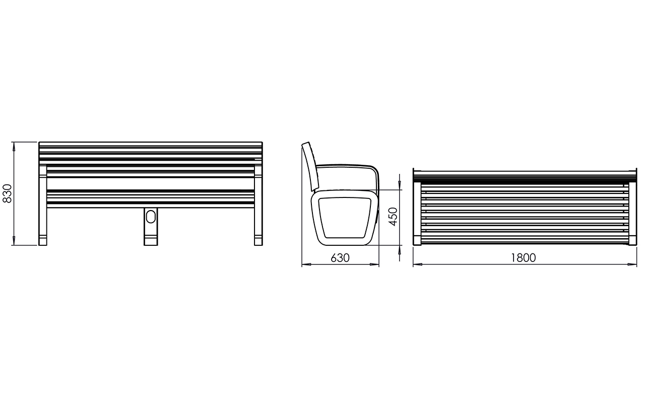 TRAPO SMART CON SCHIENALE - TRAPO SMART CON SCHIENALE - PANCHINE SMART