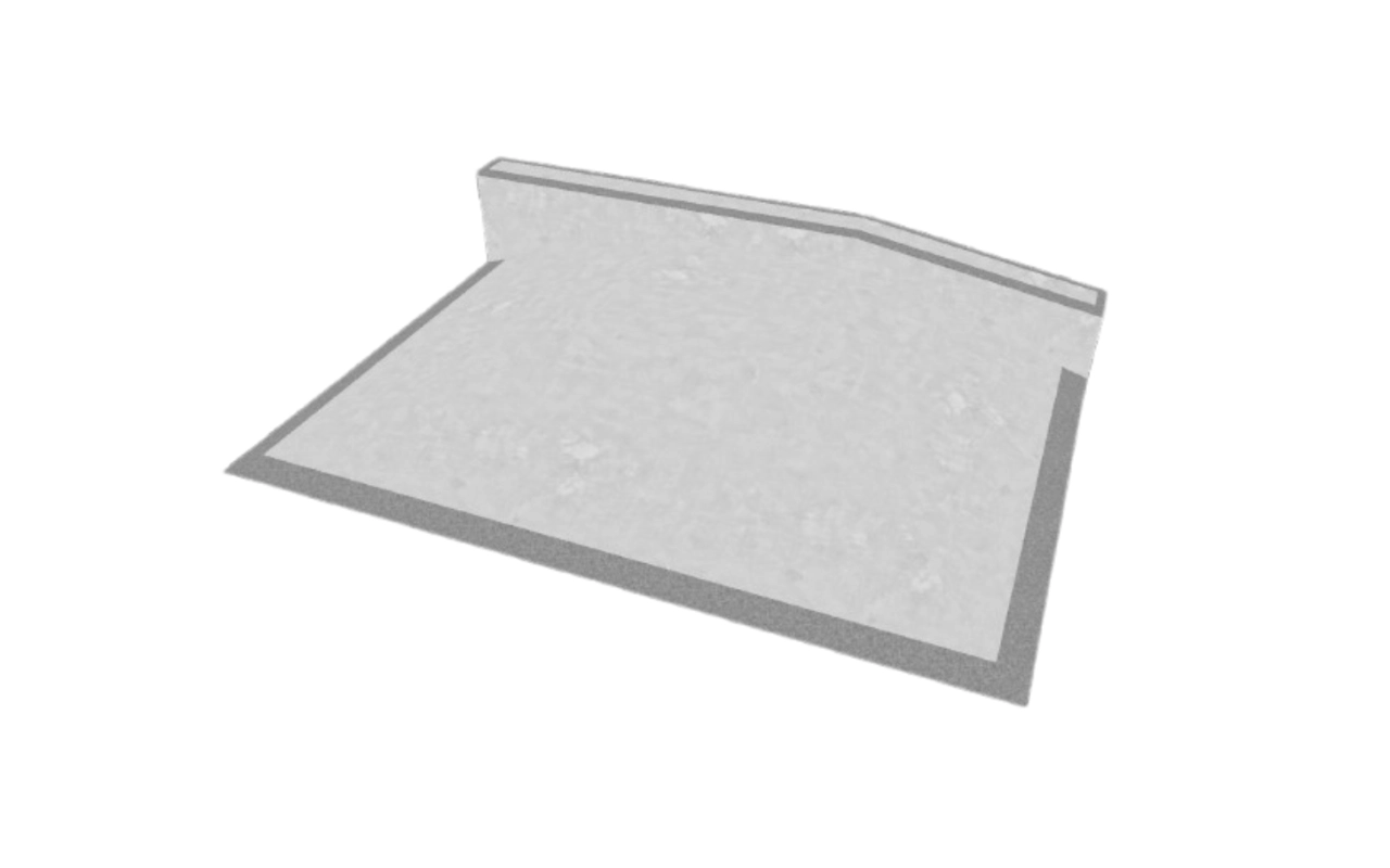 DEMI-PYRAMIDE + LEDGE INCLINATO - DEMI-PYRAMIDE + LEDGE INCLINATO - SKATE IN CEMENTO