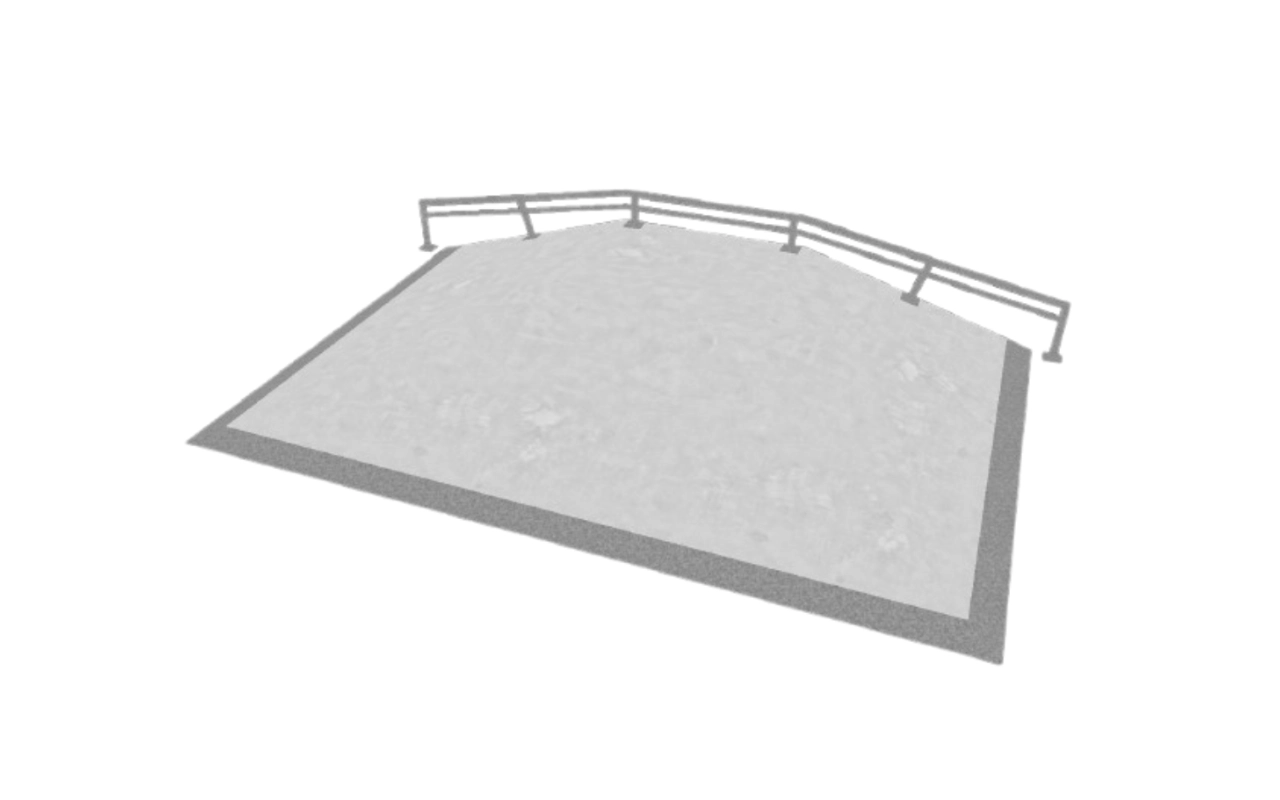 DEMI-PYRAMIDE + BARRE - DEMI-PYRAMIDE + BARRE - SKATE IN CEMENTO